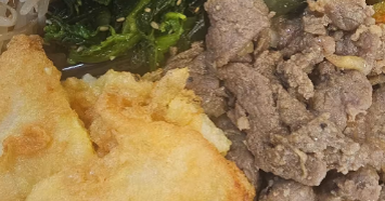 Fish Jun/Beef Combo